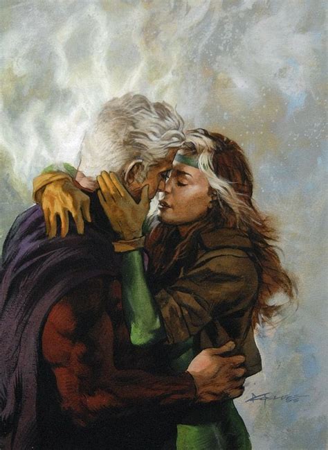 Rogue And Magneto By Chris Moeller Comic Art Comic Books Art Rogues