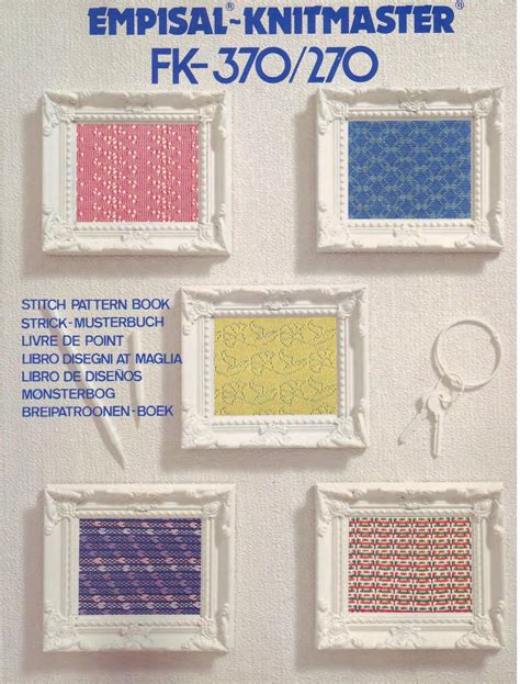 vintage machine knitting patterns pattern punchcard 24 knitmaster 370 270 patterns 82 page 1970