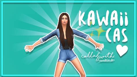 Sims 4 Cas Kawaii Inspired Collab With Bluusims Youtube