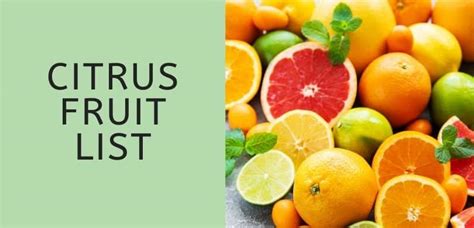 Complete Citrus Fruit List 33 Fruits That Are Considered Citrus