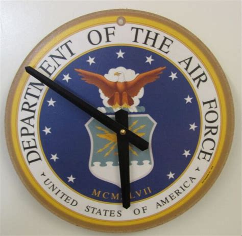 United States Air Force Emblem Clock Ebay