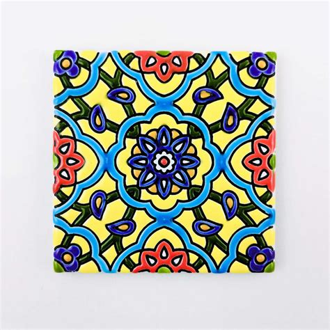 Persian Clay Tile D105 10x 10cm Persiscollection