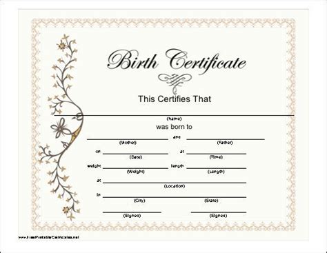 If yes, then you came to the right place. Fake Birth Certificate Template (5) - TEMPLATES EXAMPLE ...