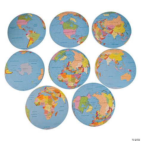Jumbo Globe Cutouts Oriental Trading