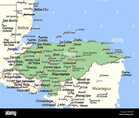 Lbumes Foto Mapa De Honduras Con Sus Departamentos Actualizar