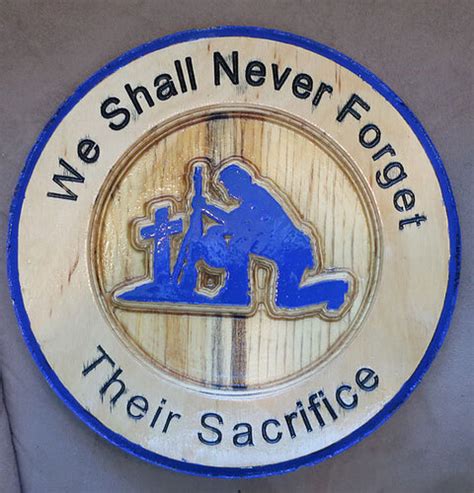 We Shall Never Forget Their Sacrifice Projects Built Sd Woodworking