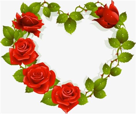 Heart-shaped Roses,wreath,Red Roses,Rose,Flowers,heart-shaped vector ...