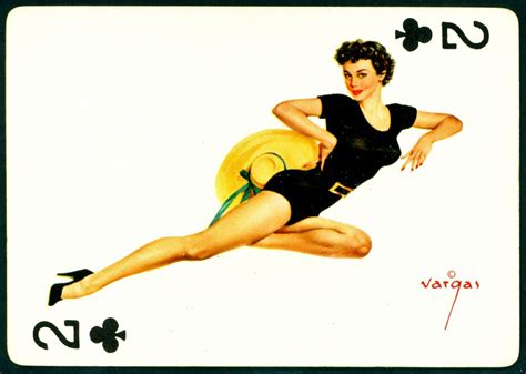 Vargas Pin Ups Two Of Clubs Pin Up Playing Card By Alber Flickr