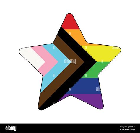 New Lgbtq Rights Pride Flag Progressive Pride Flag Stock Vector Image