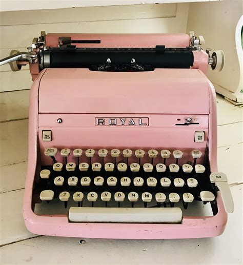 Pink Royal Typewriter Vintage 1950s Etsy Royal Typewriter Royal