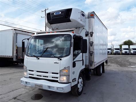 2015 Isuzu Npr 16 Ft Refrigerated Truck 215hp 6 Carrier Liftgate