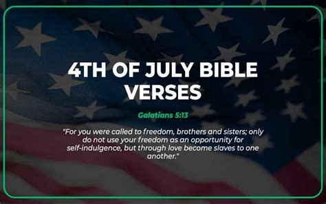 31 Best 4th Of July Bible Verses For Independence Day Scripture Savvy