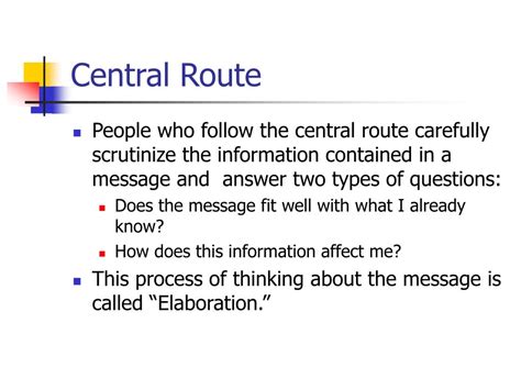 Ppt Two Routes To Persuasion Powerpoint Presentation Free Download