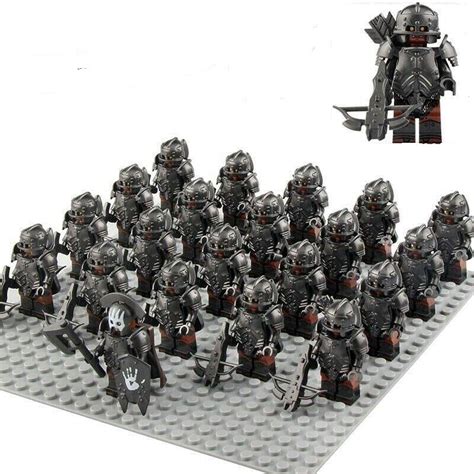 21pcs Uruk Hai Crossbow Army Lego Lord Of The Rings Minifigures Compatible