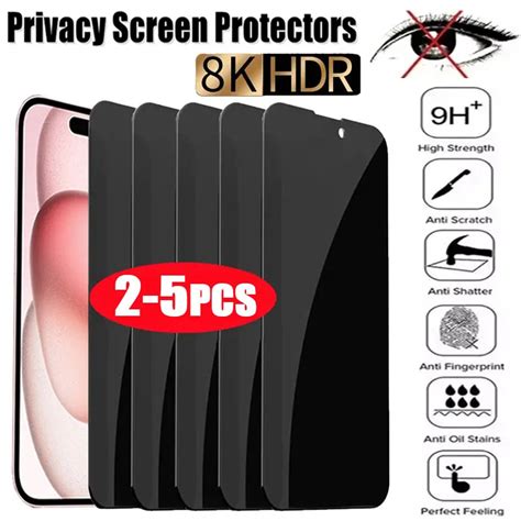 Pcs Privacy Screen Protectors For Iphone Pro Max Mini