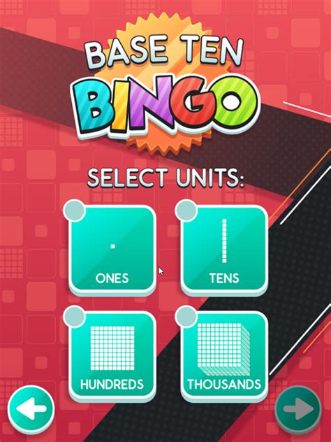 🕹️ Play Base Ten Bingo Game Free Online Base 10 Numbers Math Video