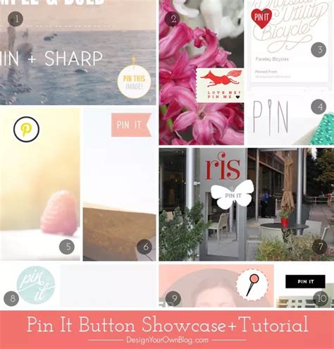How To Add A Custom Pin It Button To Your Blog Images Design Your Own