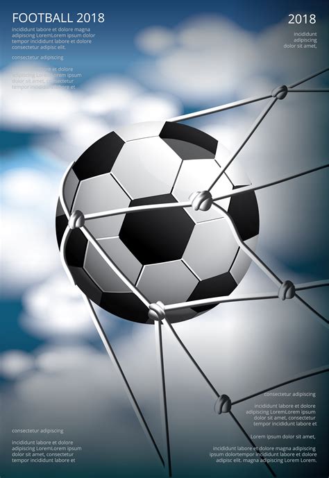Soccer Football Poster Vestor Illustration 641564 Vector Art At Vecteezy