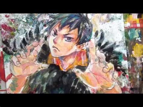 Anime art gives you the freedom to draw unrealistic realistically. Acrylic Speedpainting Haikyuu Kageyama - YouTube