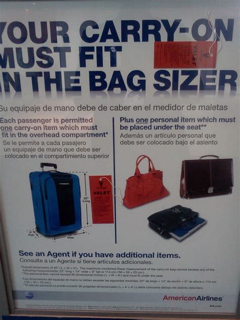 American Airlines Carry Bag Size 57