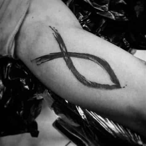 40 Ichthus Tattoo Designs For Men Jesus Fish Ink Ideas