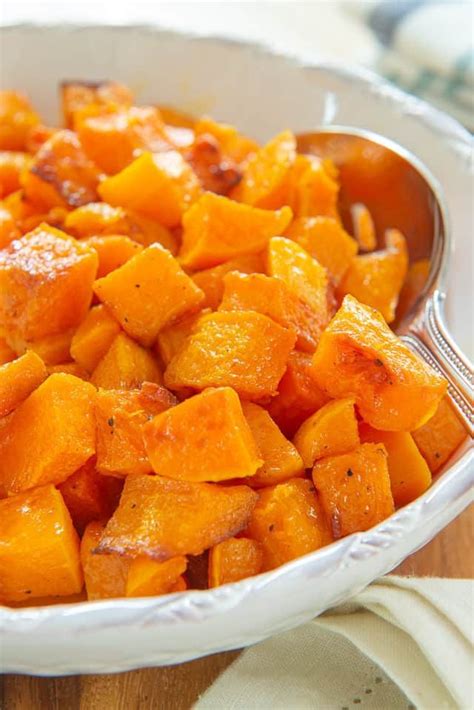 You can play up their sweetness and top them with brown sugar, maple syrup, and marshmallows for a caramelized sweet potato casserole, or you. Roasted Butternut Squash Recipe | Sweet potato, Sweet ...