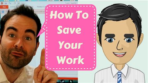 How To Save Your Work Youtube