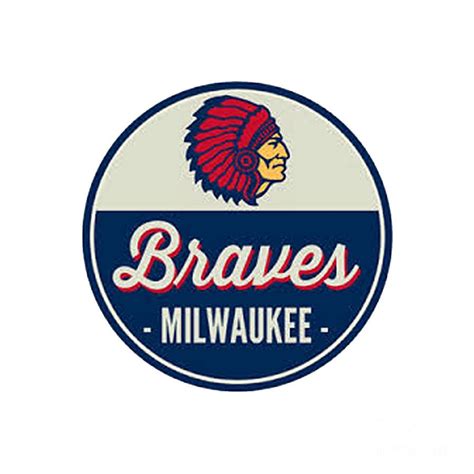 Milwaukee Braves Retro Logo Digital Art By Spencer Mckain Pixels