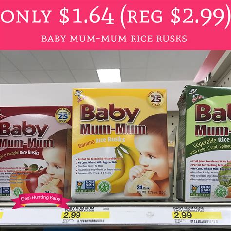 164 Regular 299 Baby Mum Mum Rice Rusks Target Deal Hunting Babe
