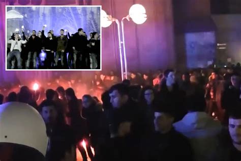 terrified woman screams at migrants as new footage of cologne new year s eve sex attacks shows