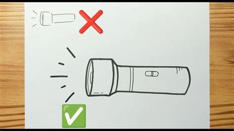 How To Draw Flashlight Easy For Kids Youtube