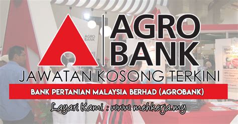 Berikut merupakan maklumat iklan kerja kosong yang ditawarkan oleh majikan terlibat. Jawatan Kosong di Bank Pertanian Malaysia Berhad (Agrobank ...