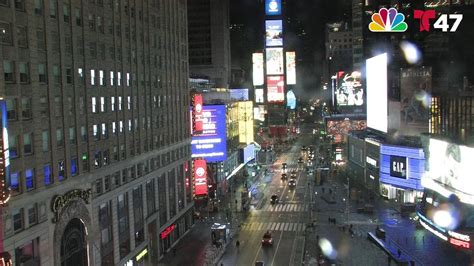 Live Times Square Snowstorm Cam Nbc New York Youtube