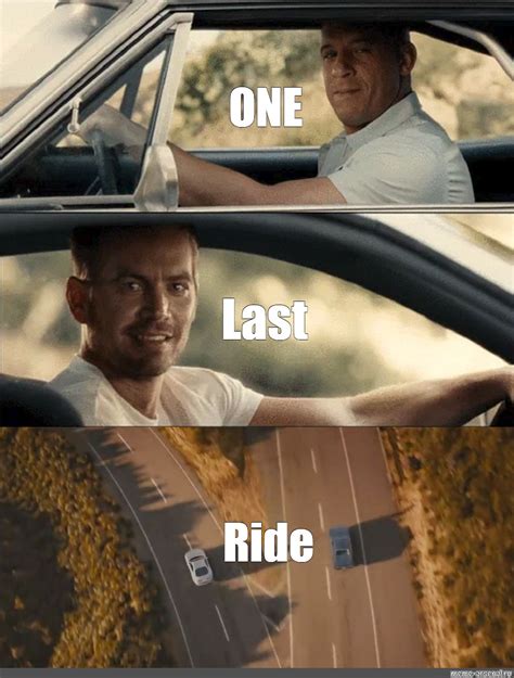 Комикс мем One Last Ride Комиксы Meme