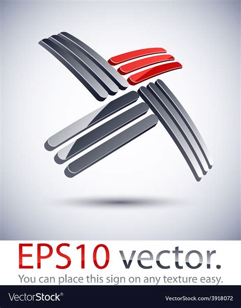 Free transparent cross vectors and icons in svg format. 3D modern cross logo icon Royalty Free Vector Image