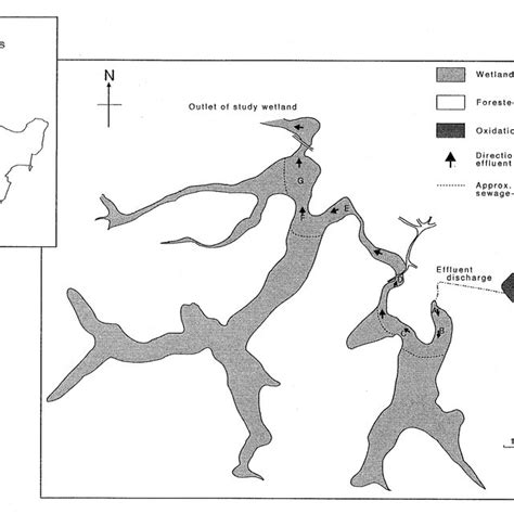 Map Of The Wetland System Showing Sampling Sites Of Sediments In Download Scientific Diagram