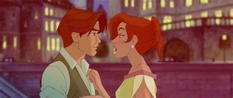 Anya Et Dimitri Anastasia Disney Kiss Animation Film Animated Movies