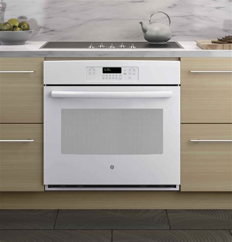 Built In Single Wall Oven Ge 30 Inch Electric White Finish Kitchen