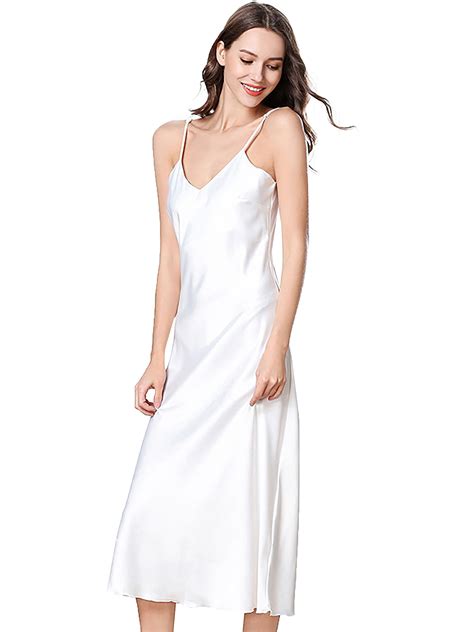 Selfieee Selfieee Womens Plus Size Sleeveless Chemise Nightgown Full Slip Lounge Maxi Dress
