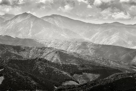 Carpathian Mountains Landscape View From The Height Chornogora Ridge