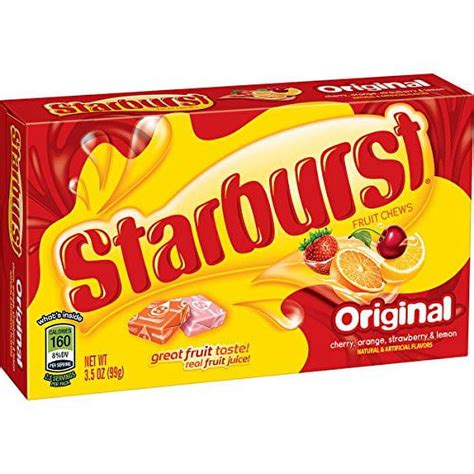 Starburst Original Fruit Chews Candy 35 Ounce 12 Theater Boxes