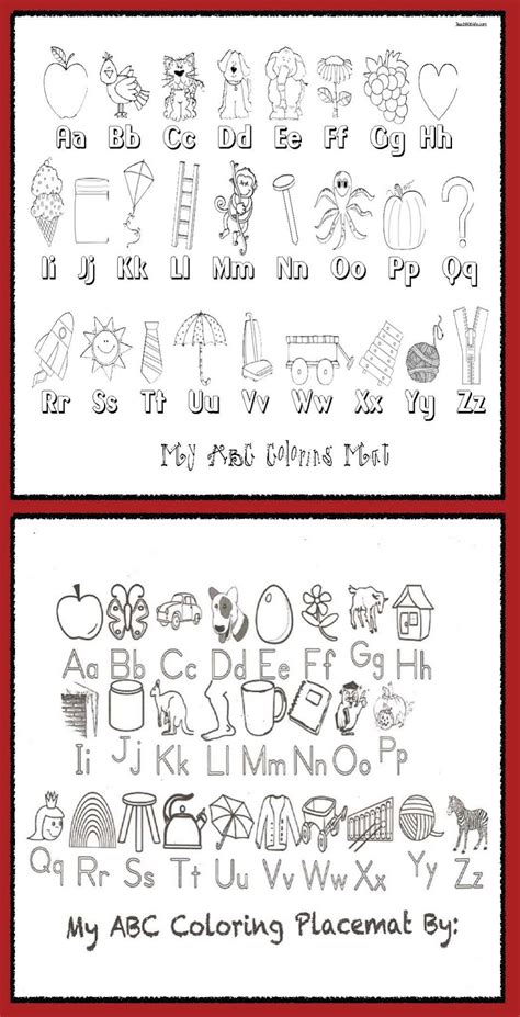 Color Me Alphabet Poster Mats Classroom Freebies