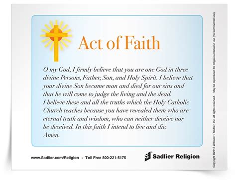 Act Of Faith First In A Virtues Series