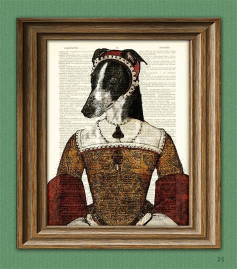 Dog Art Print Tudor Princess Henrietta Royal And Regal