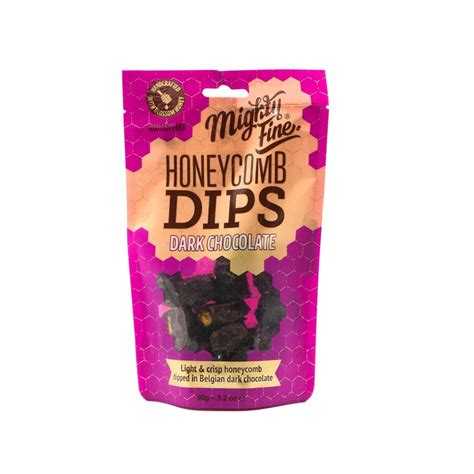 Mighty Fine Honeycomb Dark Chocolate Honeycomb Dips 90g Shop Now From