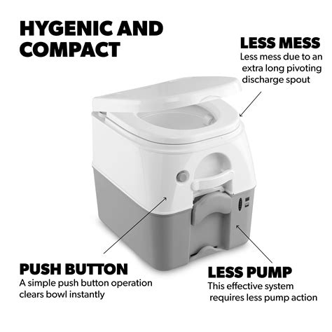 Mua Dometic 976 Portable Toilet Camping Porta Potty With Full Size