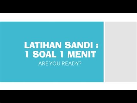 Rumus sandi kimia dan contohnya pramukapedia. Contoh Soal Sandi Pramuka (Latihan soal) - YouTube