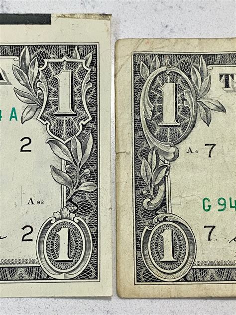 1981 Misprinted And Misaligned One Dollar Bill Etsy