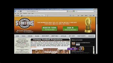 With real advice by an experienced manager and commissioner, not some tween youtuber or corporate. Preseason 2011 - Fantasy Football Advice - YouTube