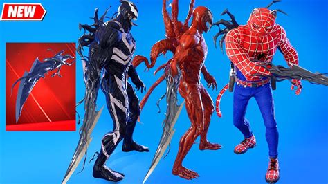 New Venom Pickaxe Fortnite Early Showcase With Other Skins シ Youtube